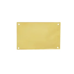 Plaque De Propreté Acier Laitonné, L.9 X L.6
