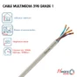 Câble Électrique Adsl 298/4P Blanc, L.100 M