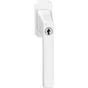 Poignée de fenêtre à clé ABUS Fg 120, acier mat blanc 