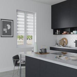 Store Enrouleur Jour / Nuit, Blanc Authentic, L.40 X H.160 Cm