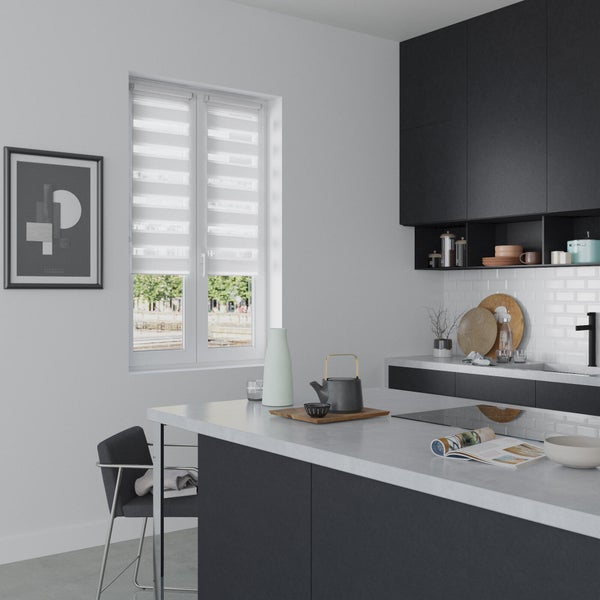 Store Enrouleur Jour / Nuit, Blanc Authentic, L.40 X H.160 Cm