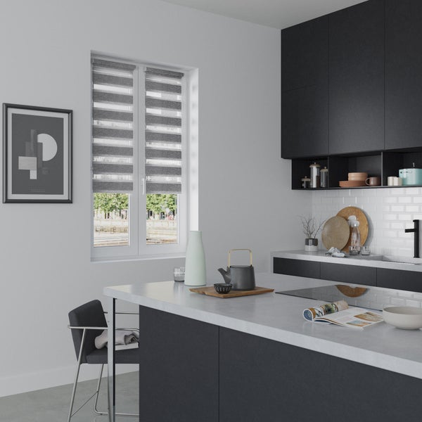 Store Enrouleur Jour / Nuit, Anthracite Authentic, L.40 X H.160 Cm