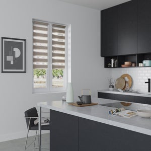 Store Enrouleur Jour / Nuit, Taupe Authentic, L.40 X H.160 Cm