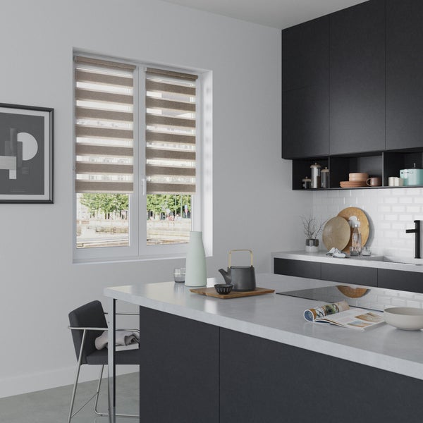 Store Enrouleur Jour / Nuit, Taupe Authentic, L.55 X H.160 Cm