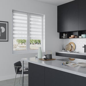 Store Enrouleur Jour / Nuit, Blanc Authentic, L.65 X H.160 Cm