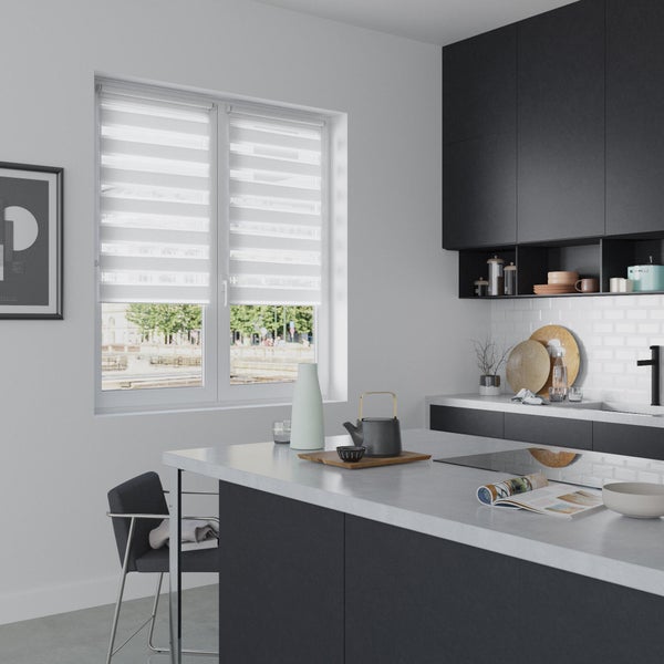 Store Enrouleur Jour / Nuit, Blanc Authentic, L.65 X H.160 Cm