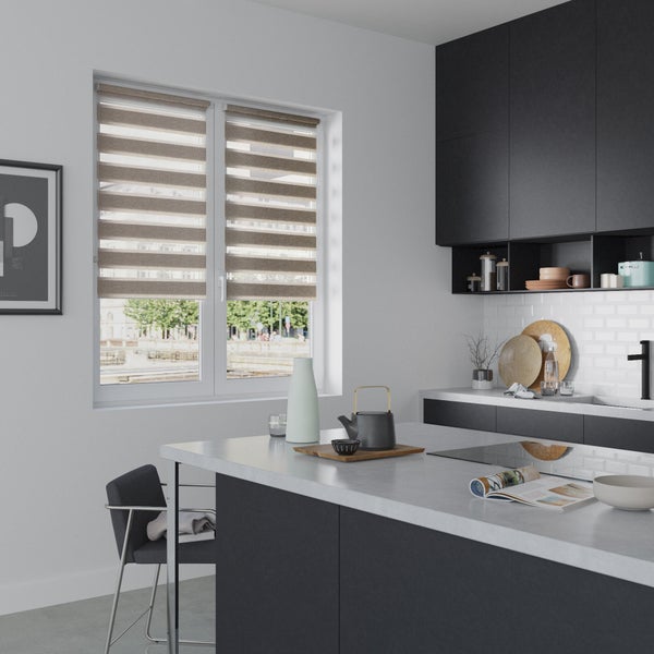 Store Enrouleur Jour / Nuit, Taupe Authentic, L.65 X H.160 Cm
