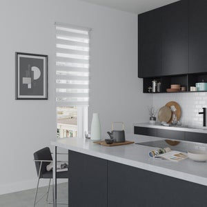 Store Enrouleur Jour / Nuit, Blanc Authentic, L.70 X H.190 Cm
