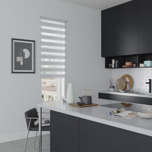 Store Enrouleur Jour / Nuit, Gris Clair Authentic, L.70 X H.190 Cm