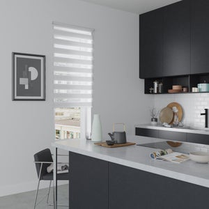 Store Enrouleur Jour / Nuit, Blanc Authentic, L.80 X H.190 Cm