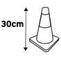 Cône De Signalisation Plastique Standers, Orange