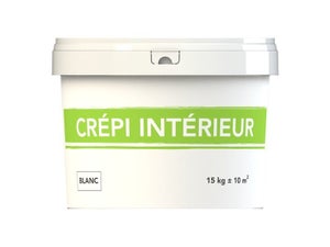 Crépi mur intérieur décoratif 1er prix, 15 kg blanc