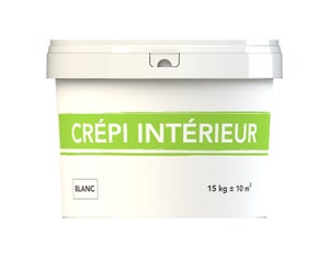 Crépi mur intérieur décoratif 1er prix, 15 kg blanc