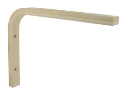 Equerre Multiplis en bois brut naturel, H.15 x P.20 cm
