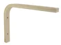 Equerre Multiplis en bois brut naturel, H.15 x P.20 cm