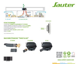 Kit extra plat Vmc autoréglable à détection d'humidité Agalina SAUTER