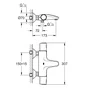 Mitigeur thermostatique de baignoire chromé, GROHE Précision trend