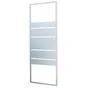 Paroi latérale verre sérigraphié, L. 80 cm, Ep. 4 mm blanc ESSENTIAL