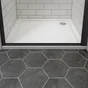 Porte de douche pivotante transparente, noir 90 cm, REMIX