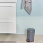 Poubelle de salle de bains 3 l gris SENSEA Easy