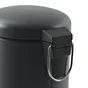 Poubelle de salle de bains 3 l gris SENSEA Easy