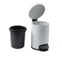 Poubelle de salle de bains 3.0 l blanc SENSEA Easy