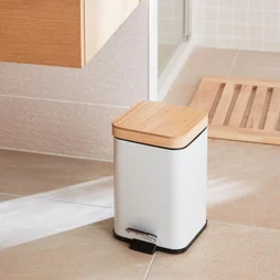 Poubelle de salle de bain 3 L blanc SENSEA SCANDI
