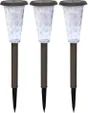 Lot De 3 Balises Solaire Groom 20 Lumen Noir Watt & Home