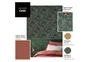 Papier peint vinyle sur intissé Motif jungle nocturne vert