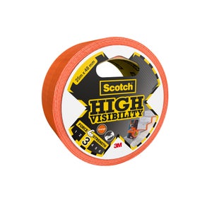 Adhésif de réparation high visibility une face, SCOTCH, L.25 m x l.48 mm orange