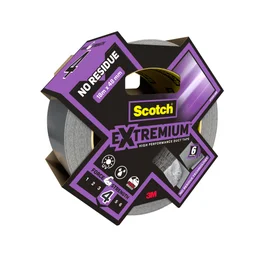 Adhésif De Réparation Scotch No Residue Extremium, Une Face L.18 M X L.48 Mm Gri