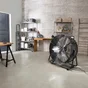 Brasseur d'air à poser, EQUATION, Bombo led, Diam. 90 cm 410 W noir