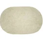 Tapis de bain oval beige,  l.40 x L.60 cm