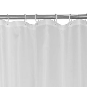 Rideau de douche en textile white n° 0 L.180 x H.200 cm, HAPPY SENSEA