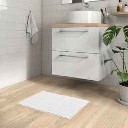 Tapis de bain l.40 x L.60 cm blanc Easy SENSEA