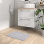 Tapis de bain l.40.0 x L.60.0 cm gris Easy SENSEA