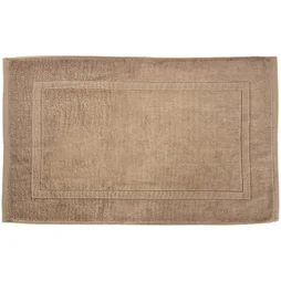 Tapis de bain L. 50 x L. 80 cm fossil 3, TERRY SENSEA