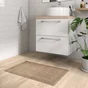 Tapis de bain L. 50 x L. 80 cm fossil 3, TERRY SENSEA