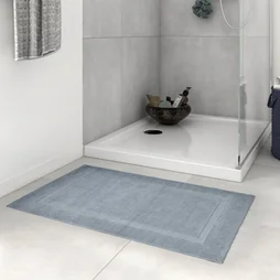 Tapis de bain L. 7 x L. 50 cm gris, TERRY SENSEA