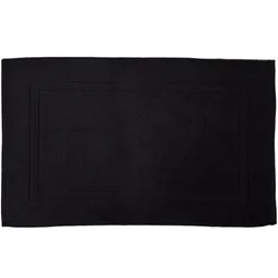 Tapis de bain L. 50 x L. 80 cm noir, TERRY SENSEA
