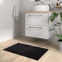 Tapis de bain L. 50 x L. 80 cm noir, TERRY SENSEA