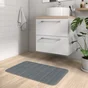 Tapis de bain, SENSEA COCOON, l. 50 x L. 80 cm, gris