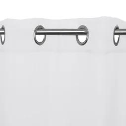Voilage transparent, Abby blanc l.140 x H.280 cm