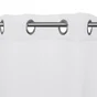 Voilage transparent, Abby blanc l.140 x H.280 cm