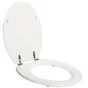 Abattant WC bois blanc-blanc n°0 SENSEA Pop