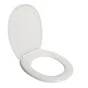 Abattant avec frein de chute plastique thermodur Sparta, SENSEA, blanc-blanc n0