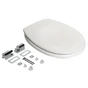 Abattant avec frein de chute plastique thermodur Sparta, SENSEA, blanc-blanc n0