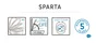 Abattant avec frein de chute plastique thermodur Sparta, SENSEA, blanc-blanc n0