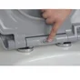 Abattant WC déclipsable avec frein de chute duroplast Remix gris