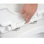 Abattant déclipsable avec frein de chute plastique thermodur REMIX, blanc